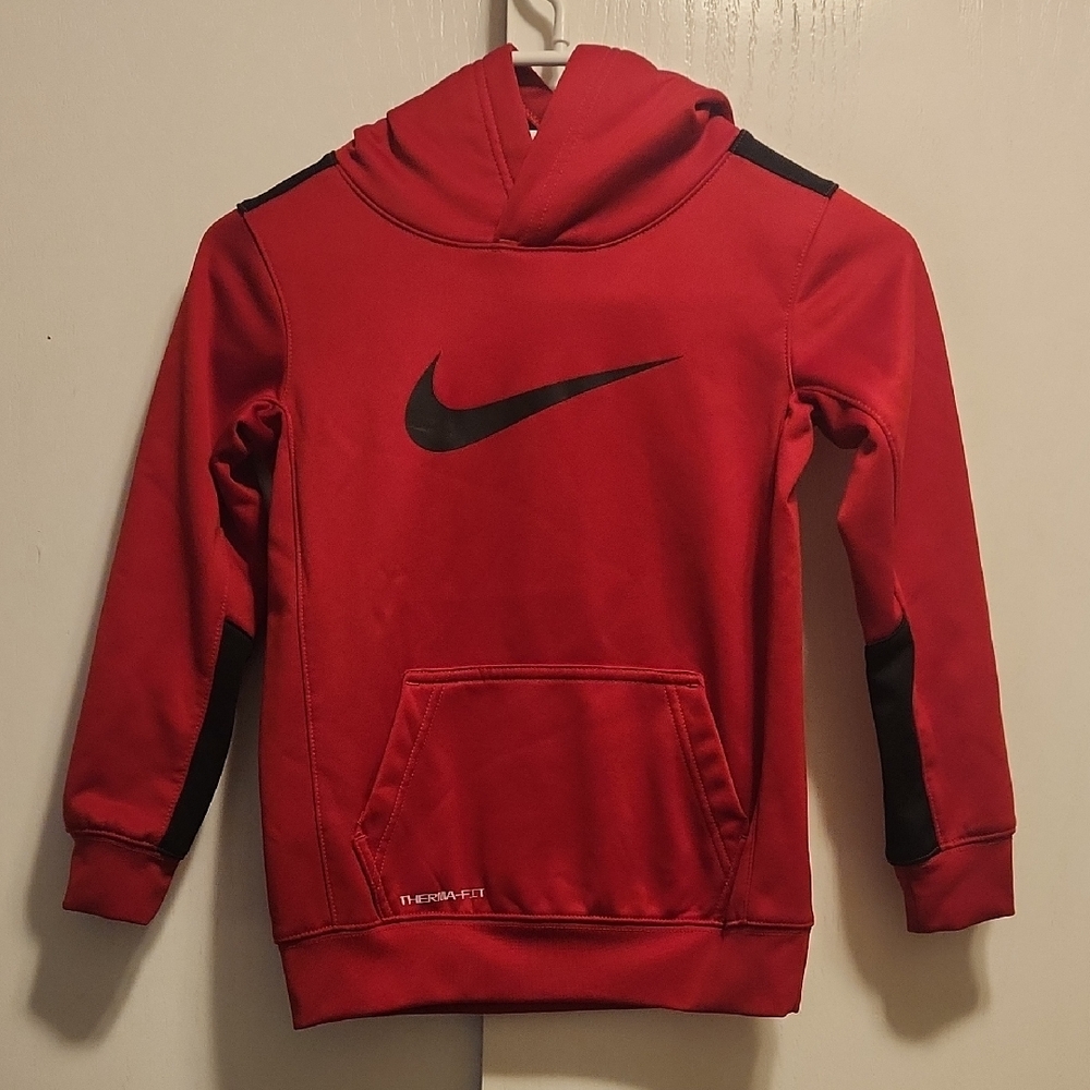 Nike Kids Red and Black Hoodie